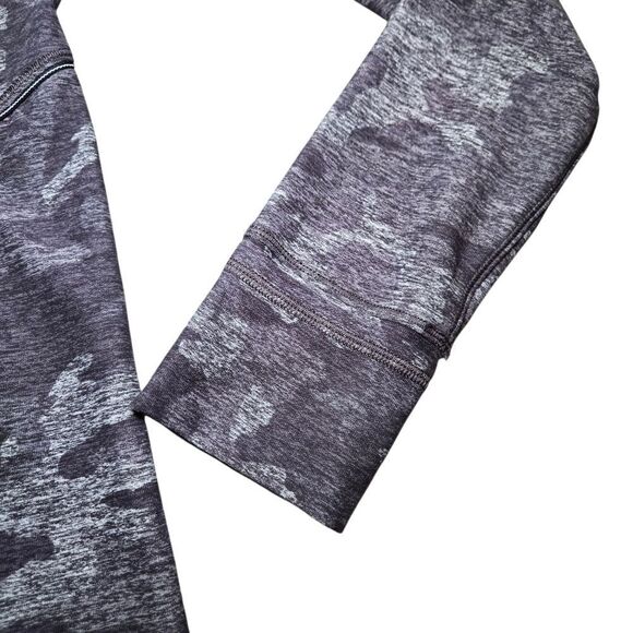 Lululemon Warm Stabilizer 1/2 Zip Hoodie - Incognito Camo HTR Black - Picture 6 of 14